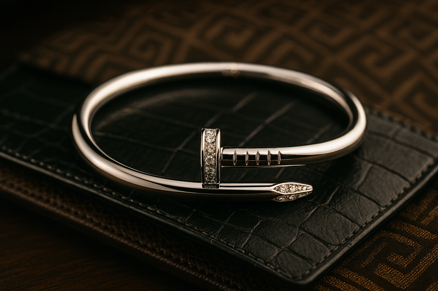 Silver Nail Bracelet | Anti Tarnish Modern Bracelet