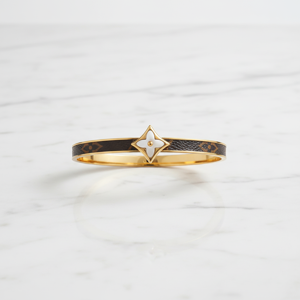 Luxury Floral Charm Bracelet | Anti Tarnish Gold Bracelet for Women