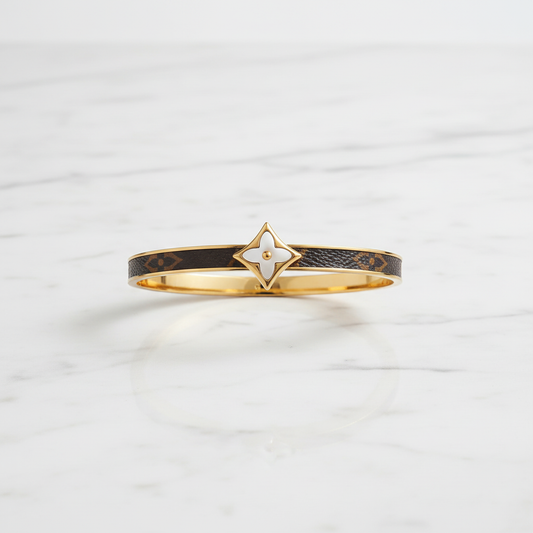 Luxury Floral Charm Bracelet | Anti Tarnish Gold Bracelet for Women